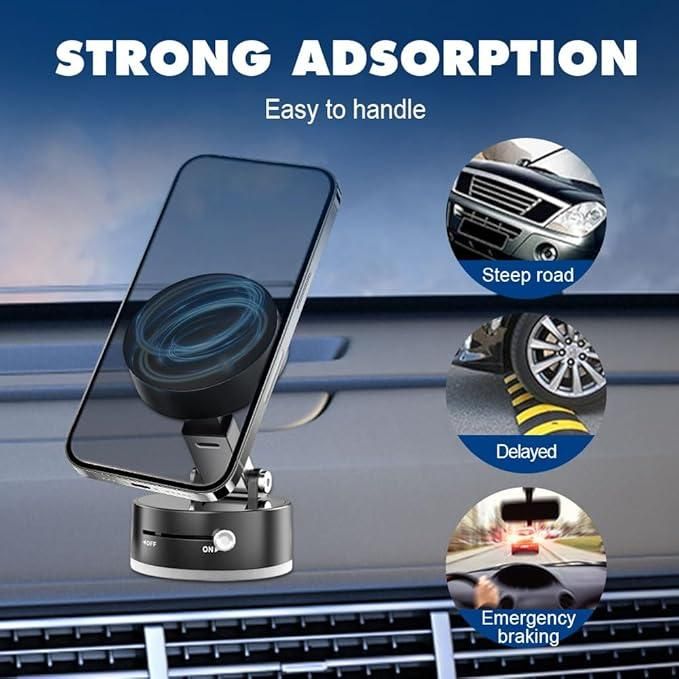 Vacuum Magnetic Suction Phone Holder - Wishlect