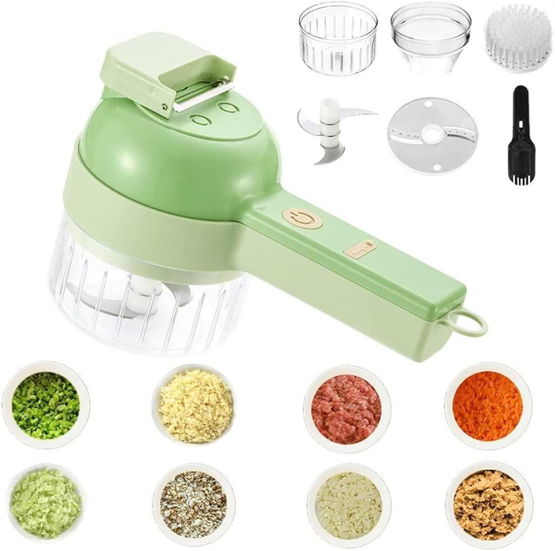 4 in 1 Portable Electric Vegetable Cutter Set - Wishlect