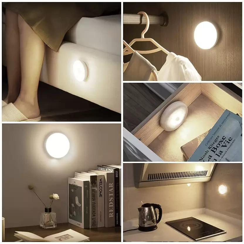 Motion Sensor Light for Home with USB Charging Wireless Self Adhesive LED Night Light - Wishlect