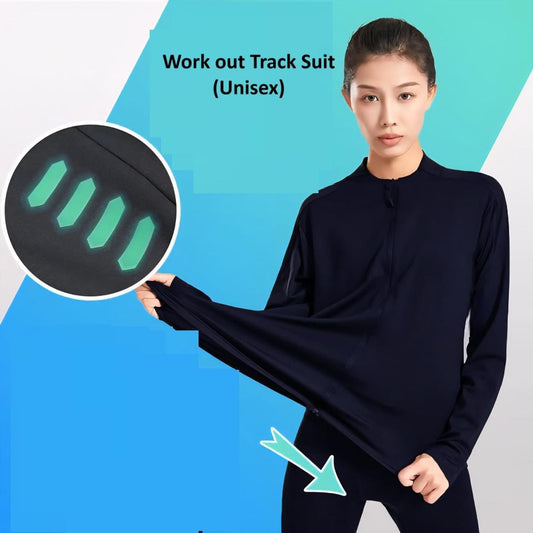 Unisex Work Out Solid Track Suit - Wishlect