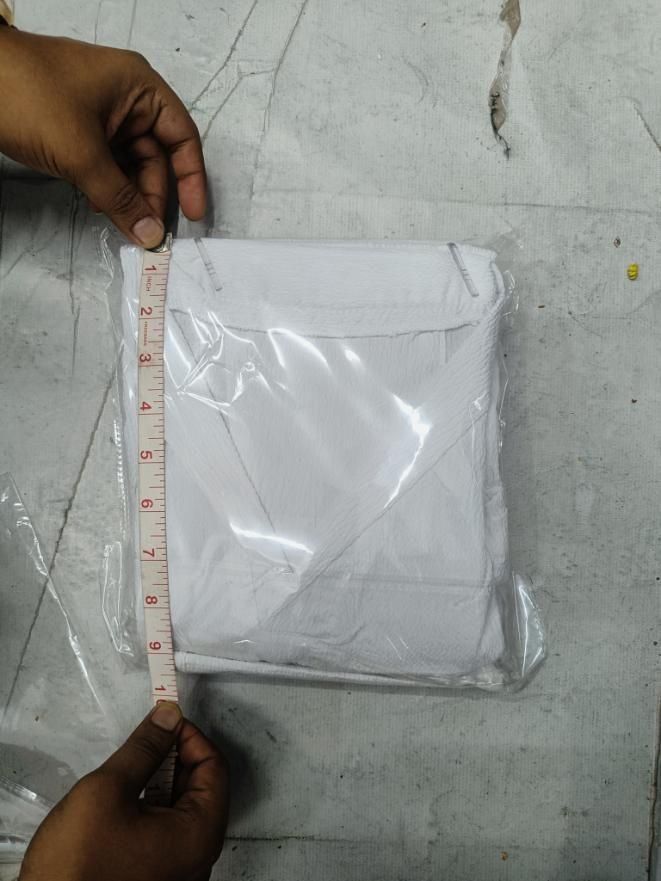 Men's Crinkled Co - Ord Set White - Wishlect