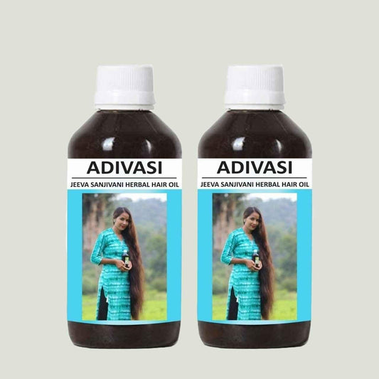 Adivasi Jeeva Sanjivani Herbal Hair Oil (Pack of 2) - Wishlect