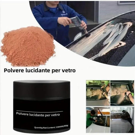 Polvere Lucidante Per Vetro Car Glass Polishing Powder 80g - Wishlect