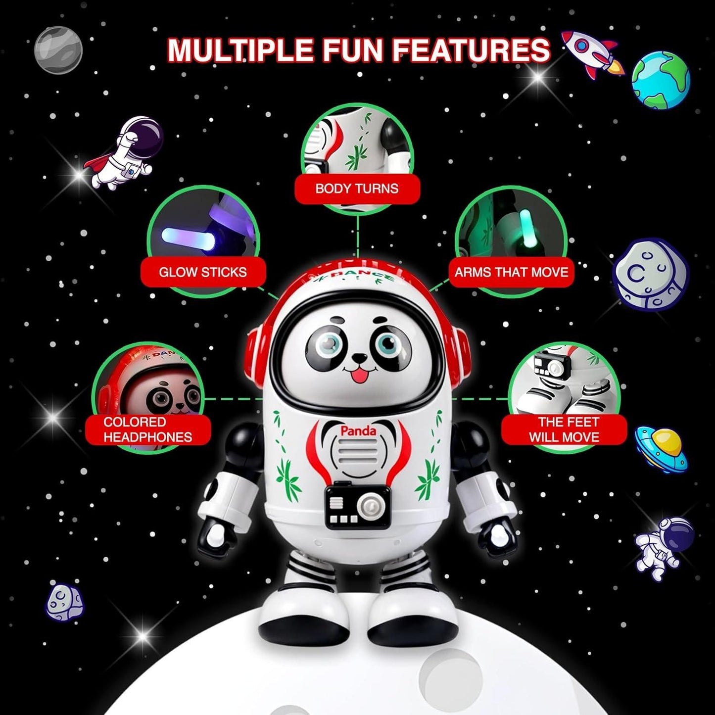 Dancing Light Panda Toys - Wishlect