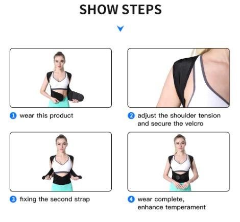 Adjustable Back Posture Corrector/ Slouching Relieve Pain Belt Women Men - Wishlect