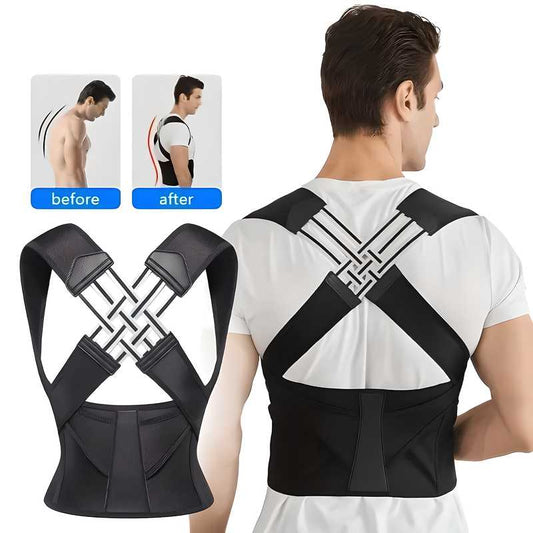 Adjustable Back Posture Corrector/ Slouching Relieve Pain Belt Women Men - Wishlect