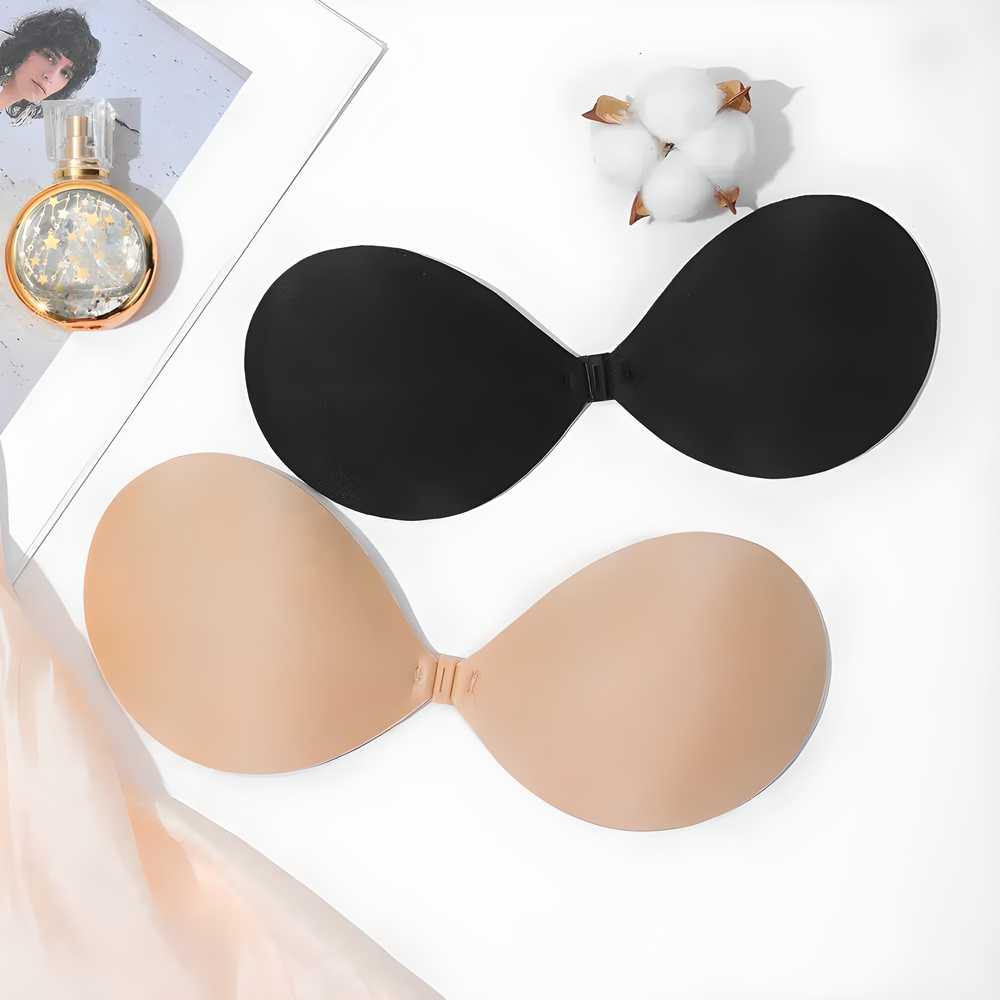 Invisible Sticky Bras,Reusable Self - Adhesive Silicone Bras (Pack of 2) - Wishlect
