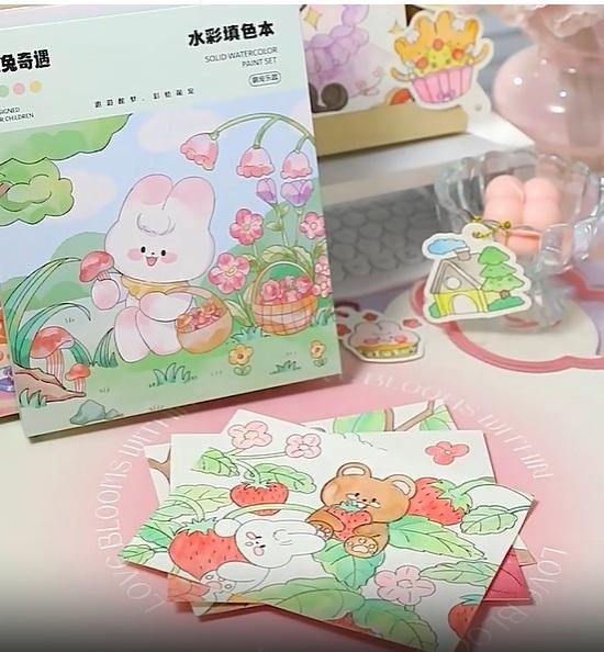 Cartoon Art Coloring Painting Set for Kid's - Wishlect