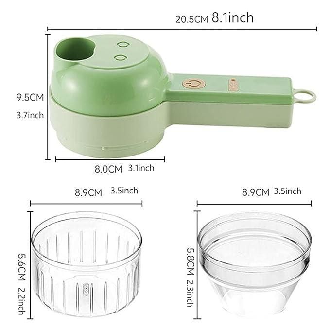 4 in 1 Portable Electric Vegetable Cutter Set - Wishlect