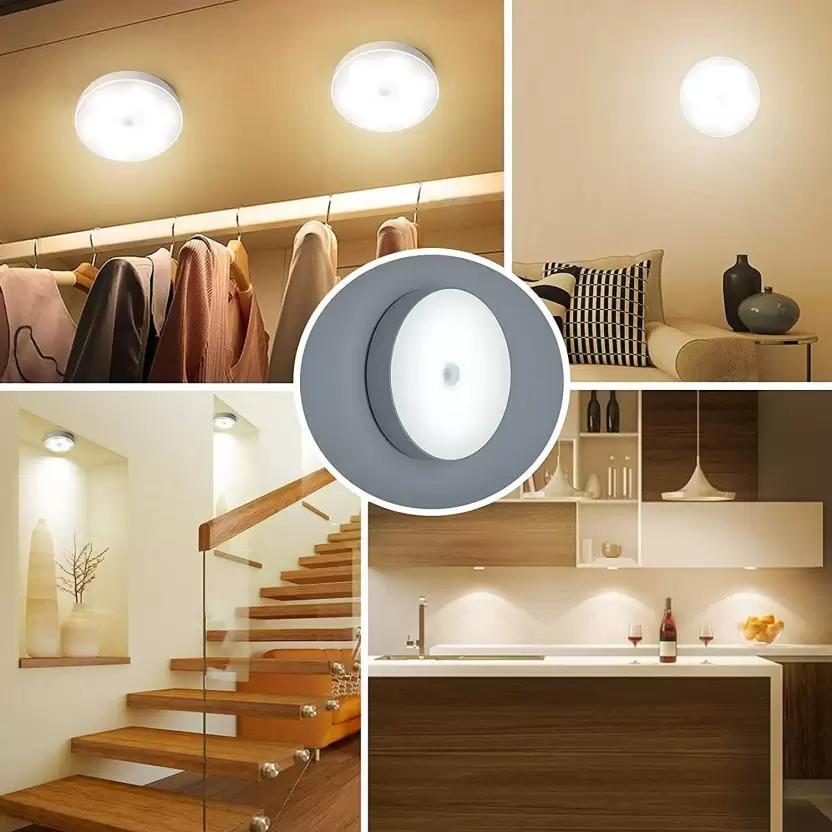 Motion Sensor Light for Home with USB Charging Wireless Self Adhesive LED Night Light - Wishlect