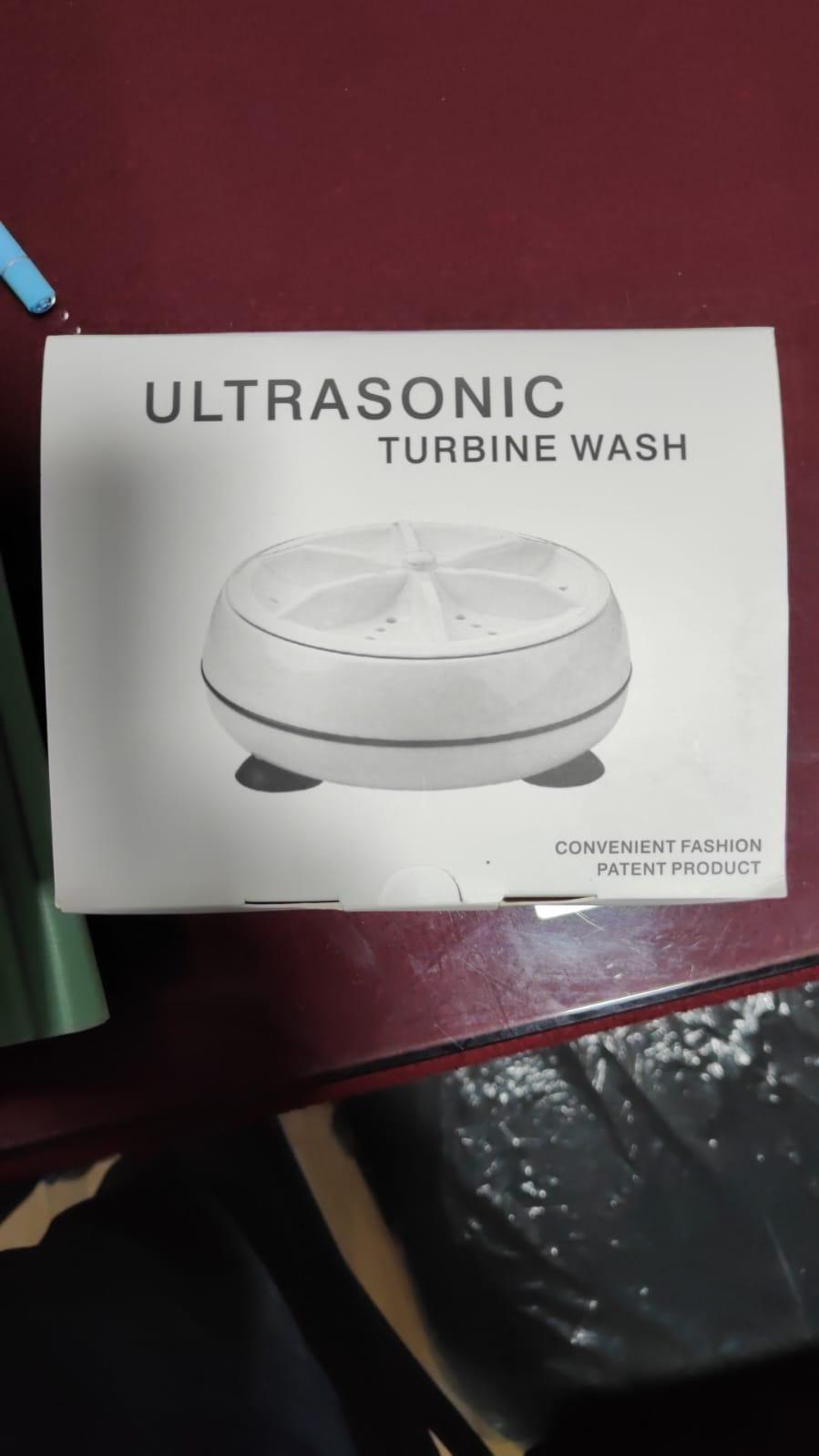 2In1 Mini Washing Machine Portable Rotating Ultrasonic Turbine Washer - Wishlect