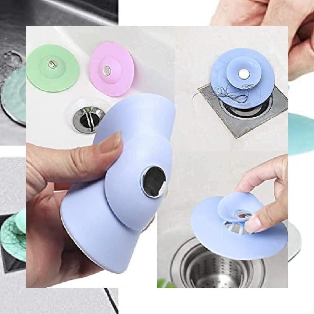 Silicone Household Kitchen Sink Strainer (Random Color) (Pack of 3) - Wishlect