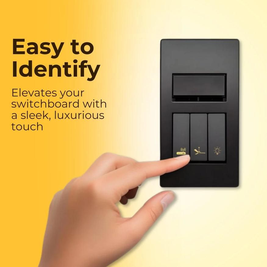 Gold Switch Stickers - Wishlect