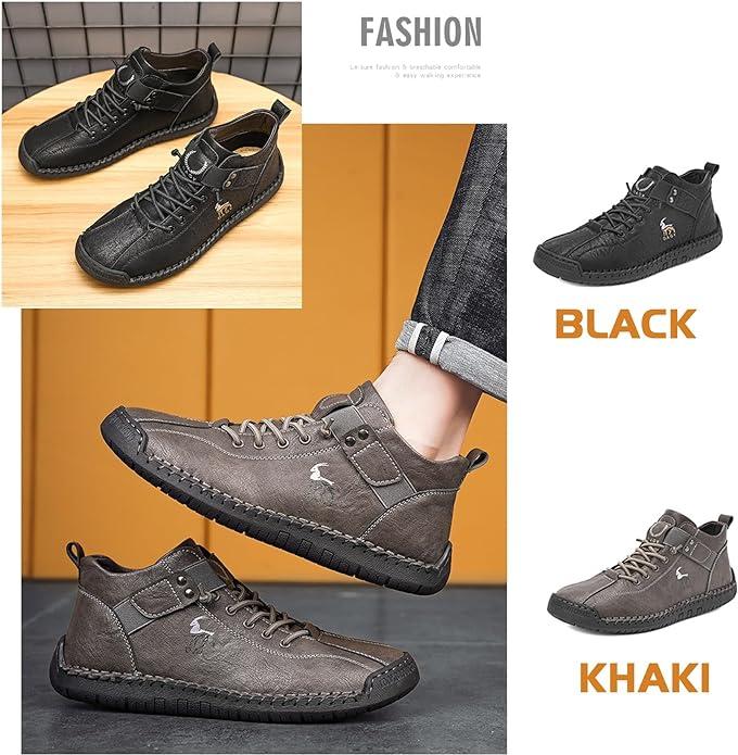 Men's Hiking Shoes High Top Shoes Thickened - Wishlect