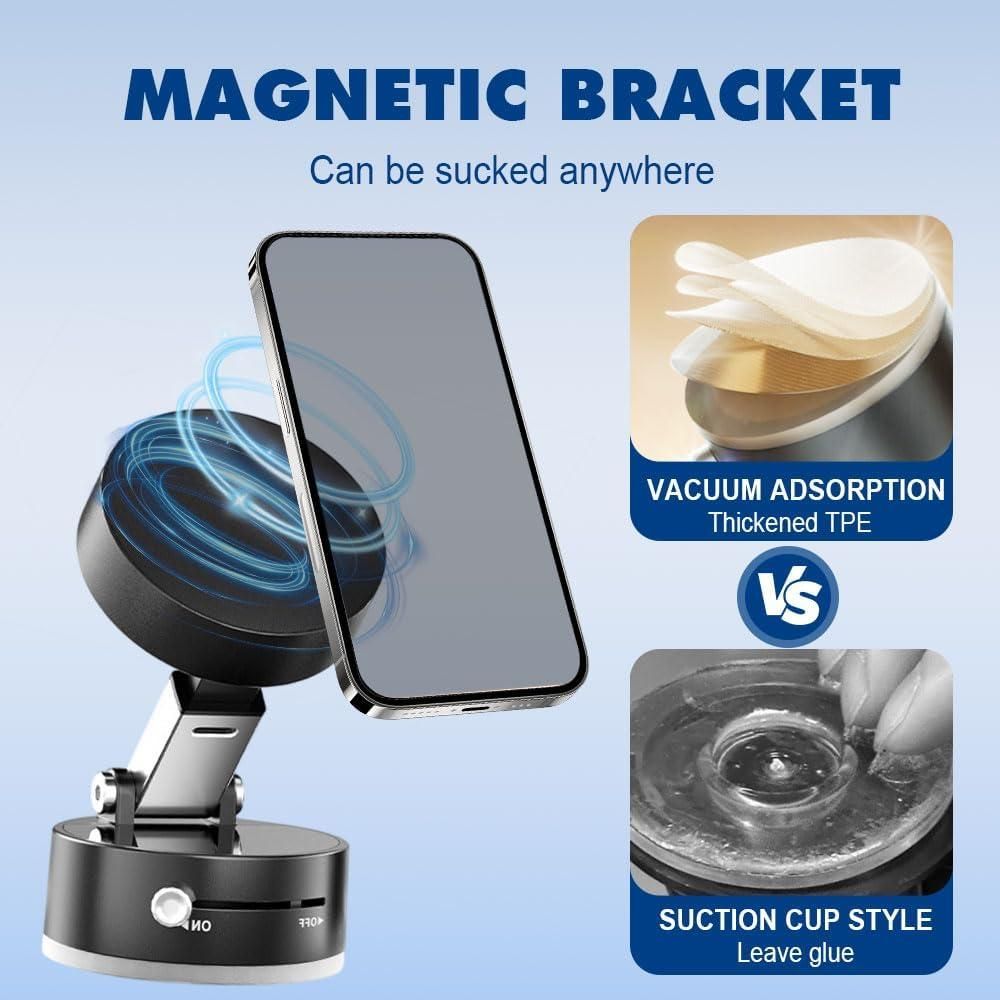 Vacuum Magnetic Suction Phone Holder - Wishlect