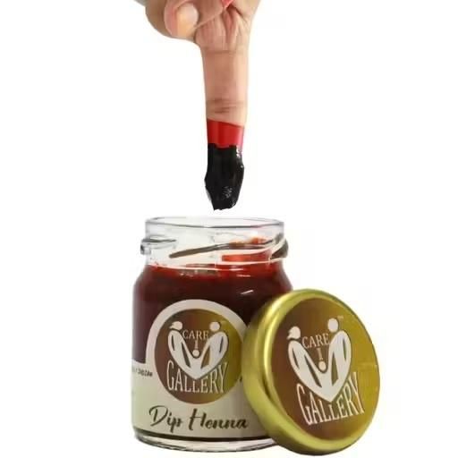 Dip Henna Instant Red Colour Mehendi Paste | For Finger Tips With 3 Types Henna Tattoo Stickers - Wishlect