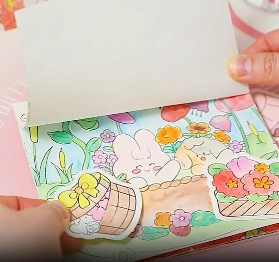 Cartoon Art Coloring Painting Set for Kid's - Wishlect