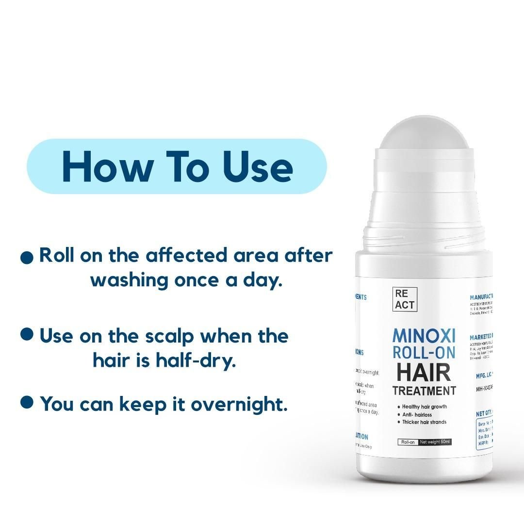 Minoxi Roll - On Hair Treatment Hair Growth Serum For Women & Men - Wishlect