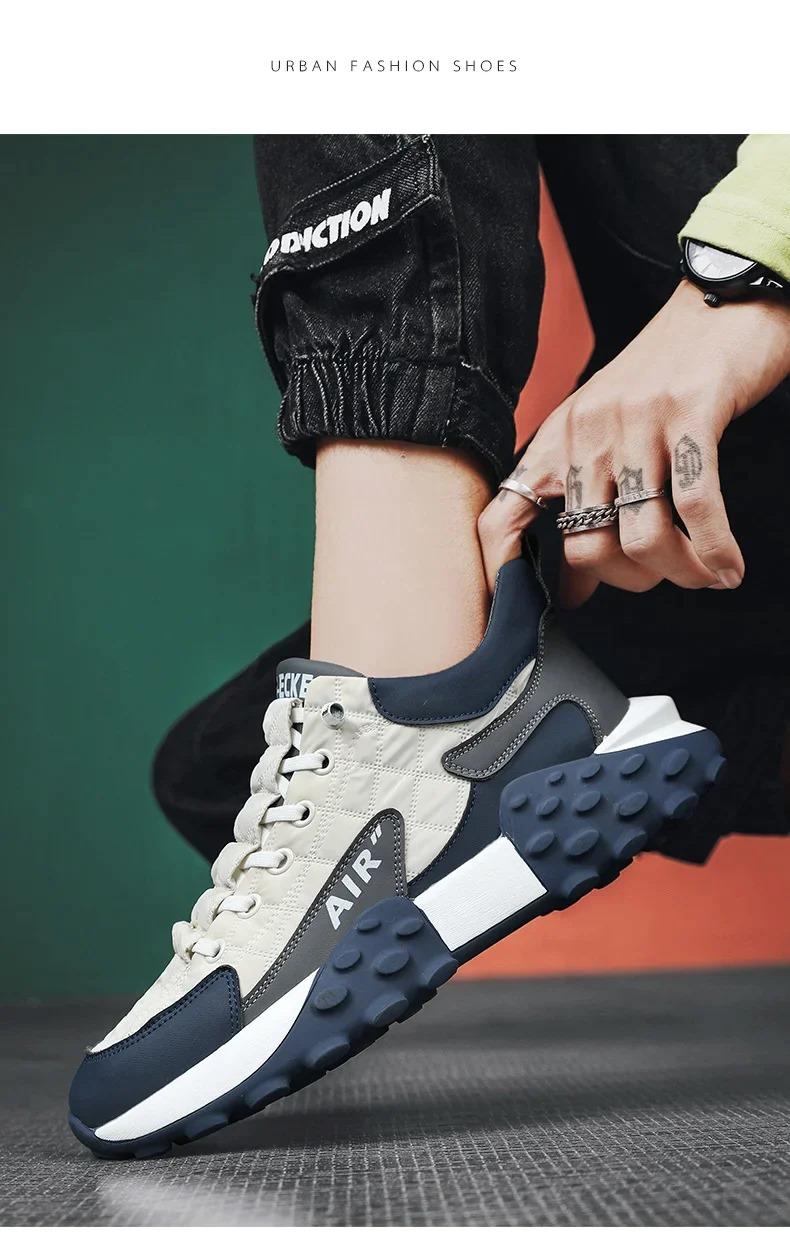 Men's Casual Shoes Thick Base Sneakers - Wishlect