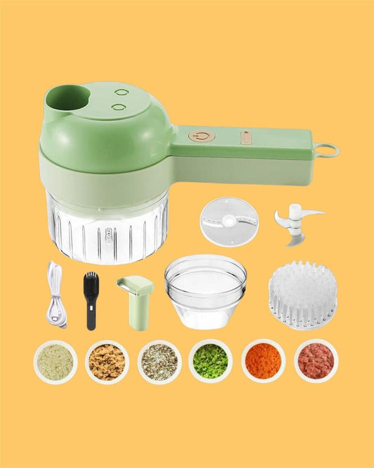 4 in 1 Portable Electric Vegetable Cutter Set - Wishlect