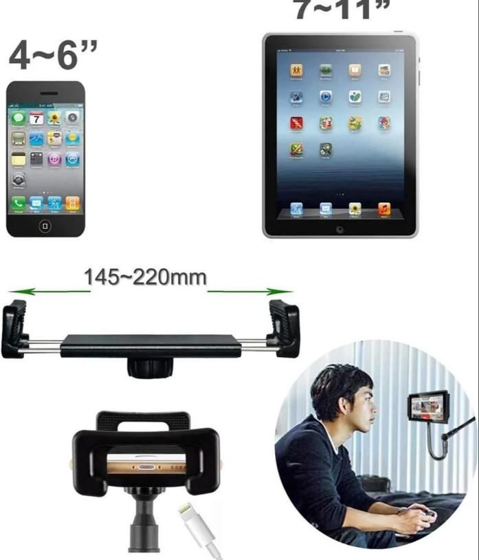 Mobile Phone & Tablet Stand - Flexible Clip - Wishlect