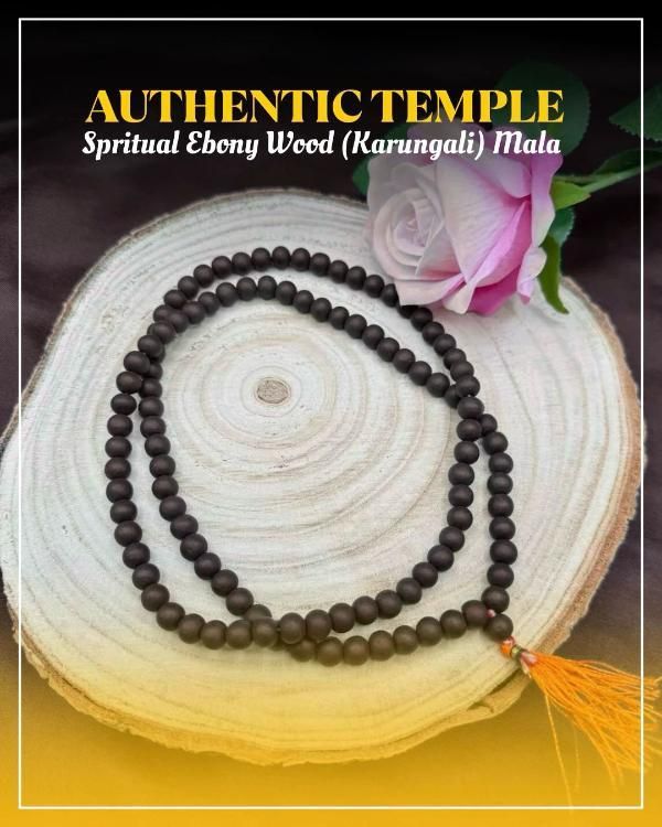 Original Karungali Mala 108 Beads Ebony Wood - Wishlect