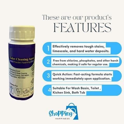 Toilet Cleaning Agent 100 gm (Pack of 2) - Wishlect