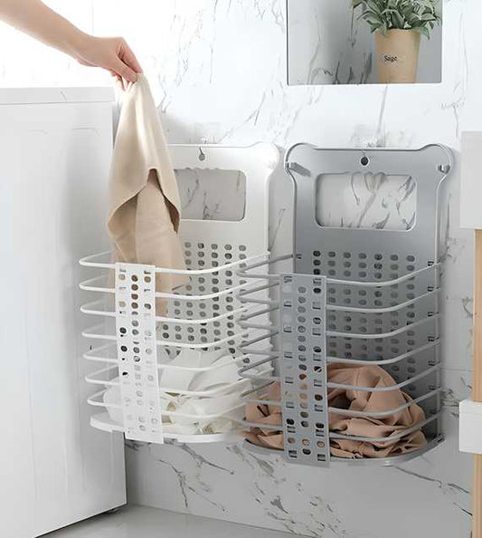 Plastic Multipurpose Hanging Laundry Basket - Wishlect