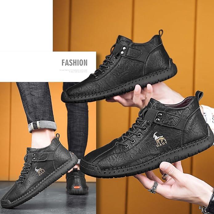 Men's Hiking Shoes High Top Shoes Thickened - Wishlect