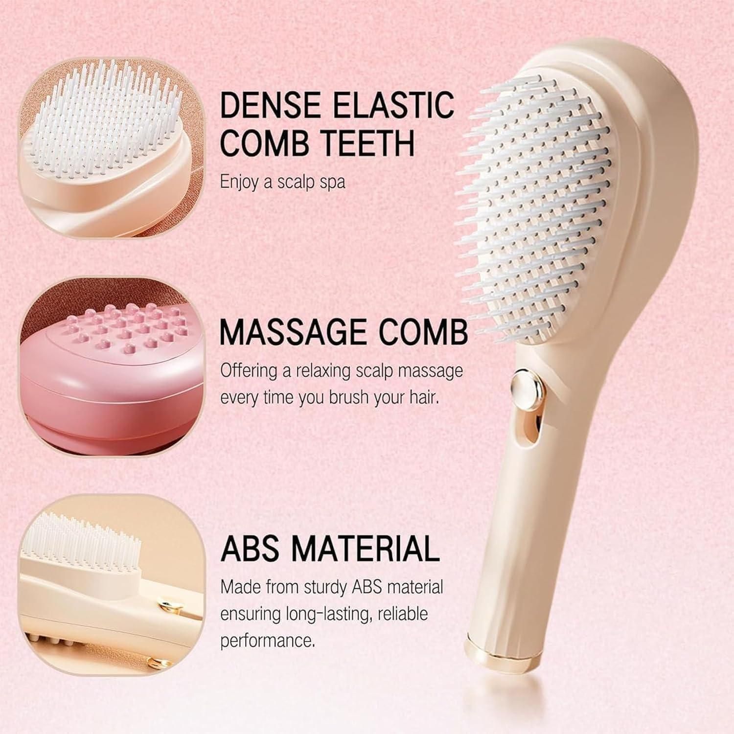 Scalp Massage Comb with Retractable Bristle - Wishlect