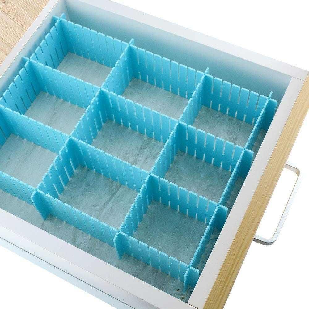 8 Pcs Adjustable Drawer Organiser Dividers - Wishlect