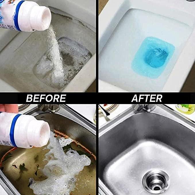 Powerful Drain Blockage Cleaner Sink Cleaner Powder (110G) (Pack of 1) - Wishlect