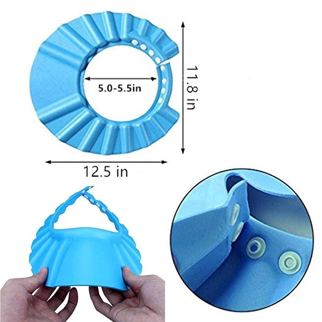 Baby Adjustable Safe Bathing Shower Cap (Pack of 2) - Wishlect