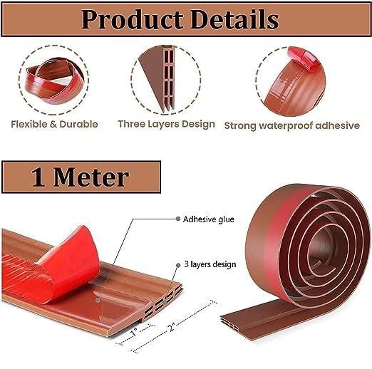 Self - Adhesive 1m Wood Floor Transition Strip Tape - Wishlect