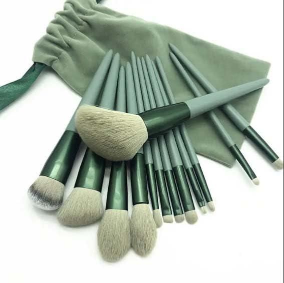 13 Pcs Makeup Brush with Pouch Set - Wishlect