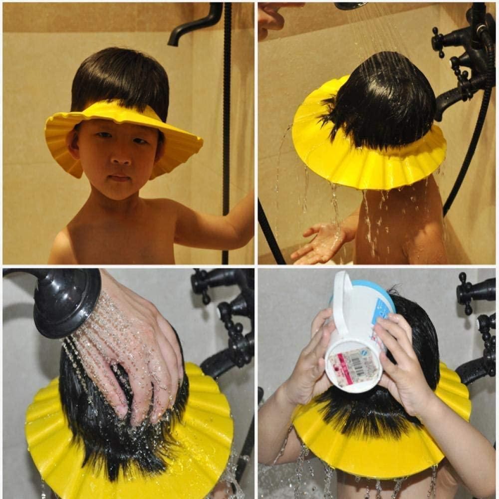 Baby Adjustable Safe Bathing Shower Cap (Pack of 2) - Wishlect
