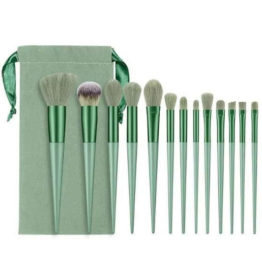 13 Pcs Makeup Brush with Pouch Set - Wishlect