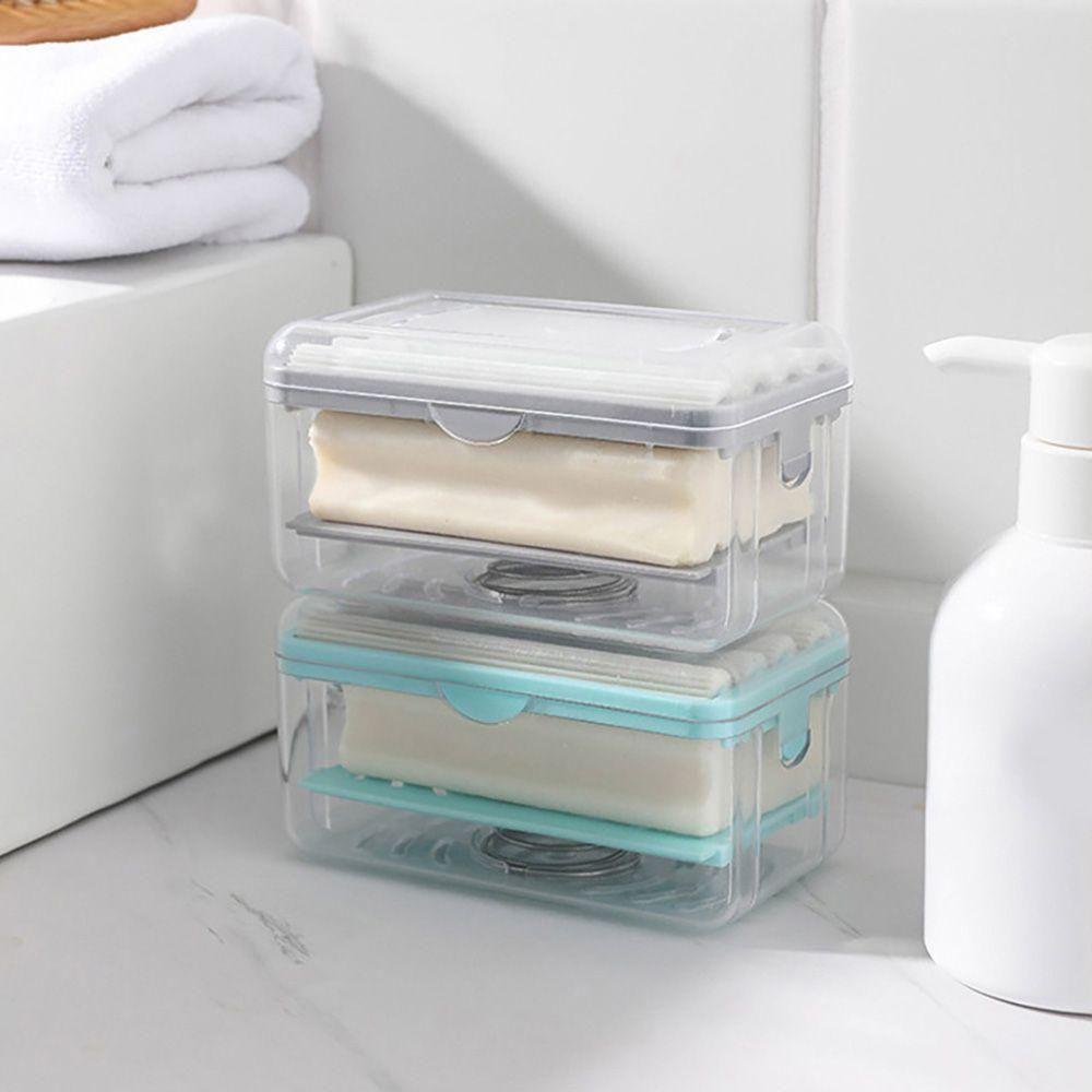 Swadish Soap Dispenser - Soap Drain Tray with Spring Bathroom Roller,Foaming Soap Box - Wishlect