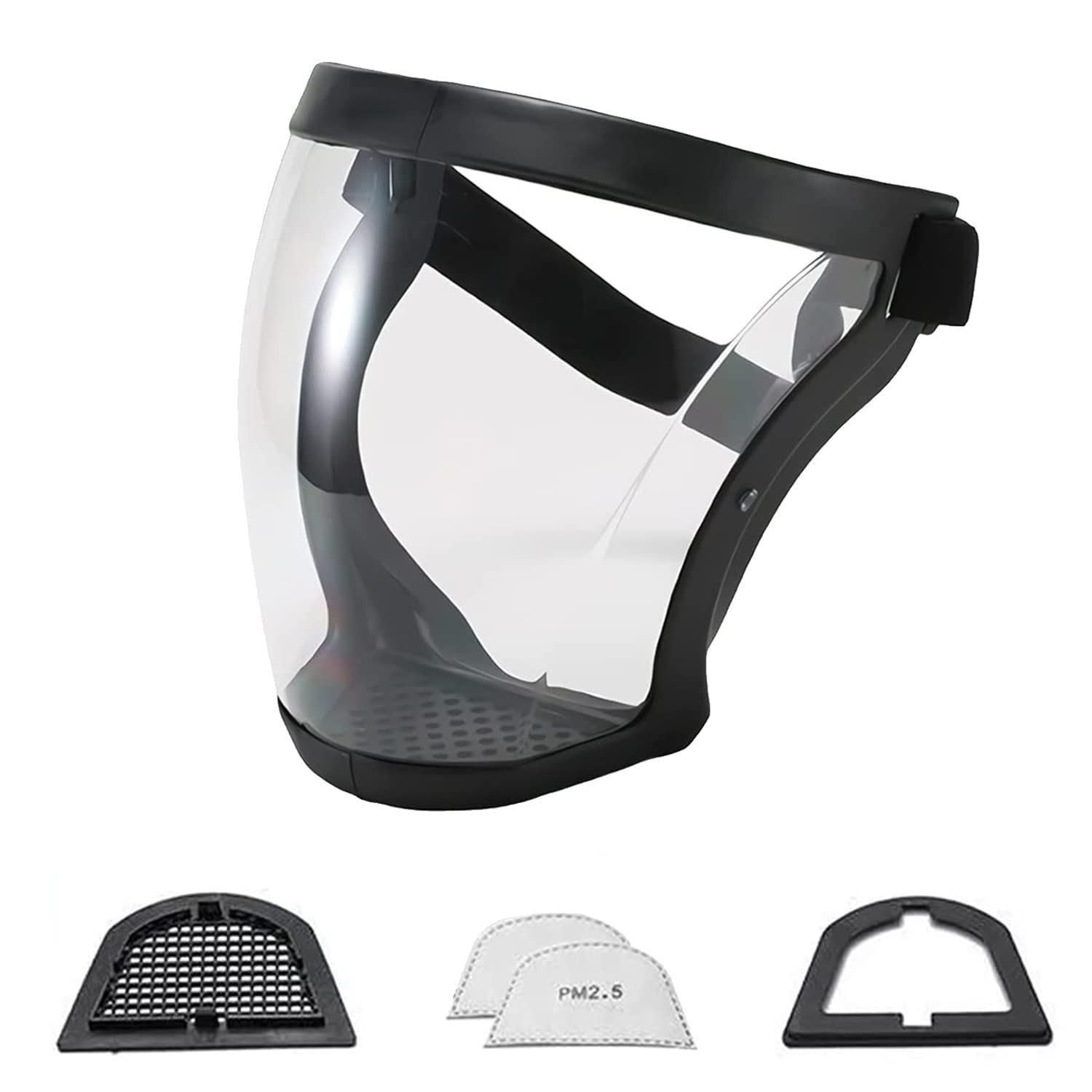 Full Face Anti - Fog Transparent Face Mask - Wishlect