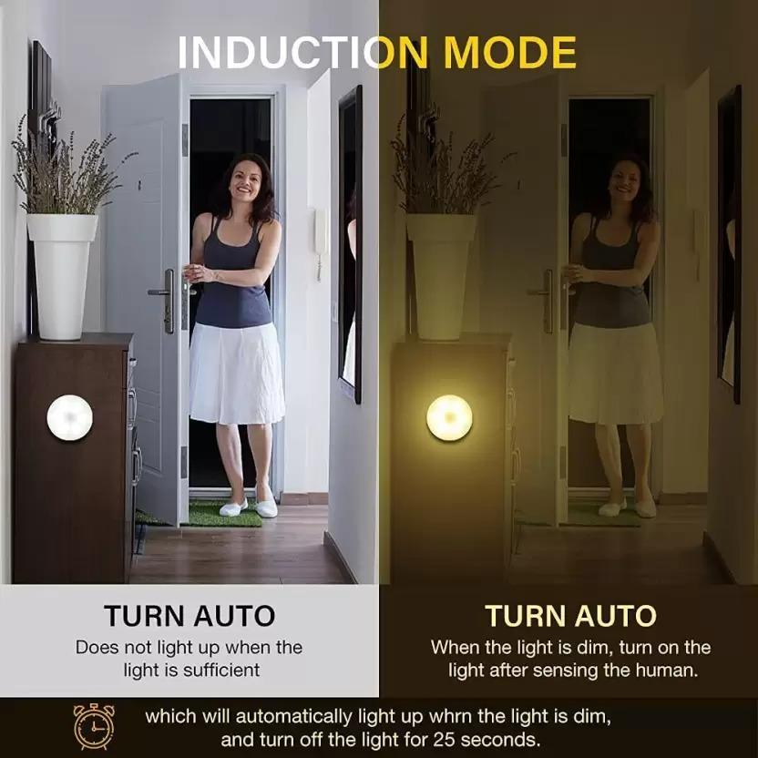 Motion Sensor Light for Home with USB Charging Wireless Self Adhesive LED Night Light - Wishlect