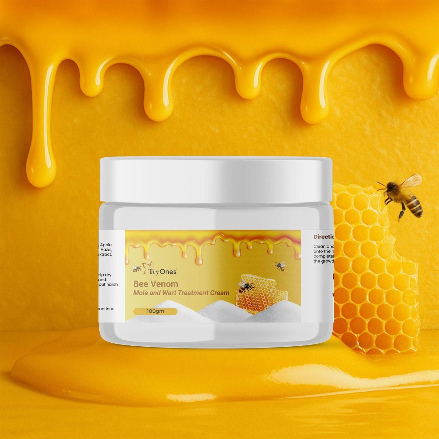 Bee Venom Mole and Wart Treatment Cream 100 gm Pack of 1 - Wishlect