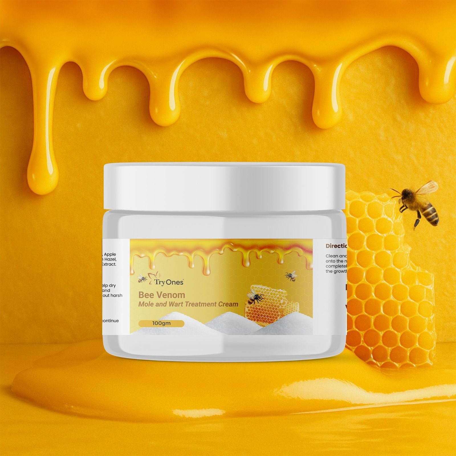 Bee Venom Mole and Wart Treatment Cream 100 gm Pack of 1 - Wishlect