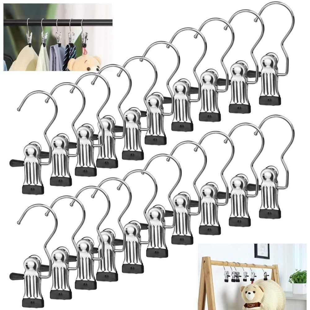 Laundry Hook Boot Hanging Hold Clips Pack of 10 - Wishlect