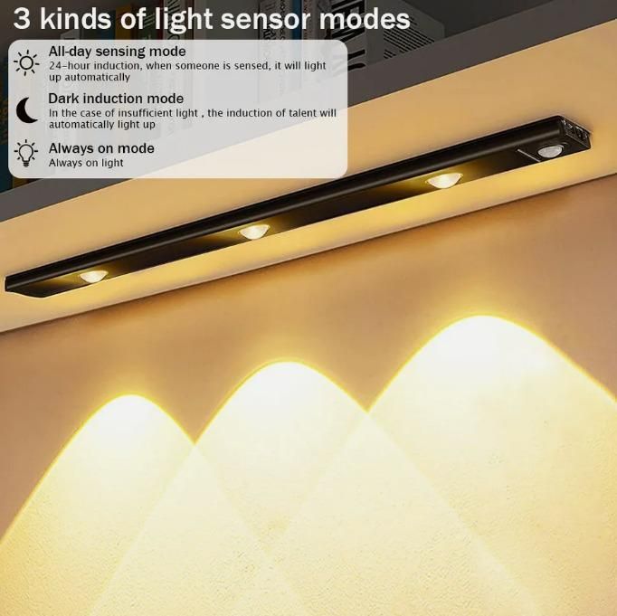LED PIR Motion Sensor Cabinet With USB Rechargeble - Wishlect