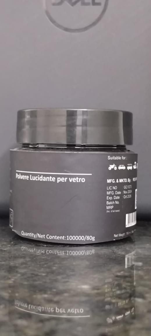 Polvere Lucidante Per Vetro Car Glass Polishing Powder 80g - Wishlect