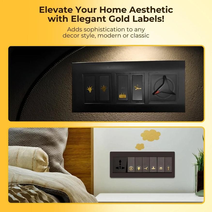 Gold Switch Stickers - Wishlect