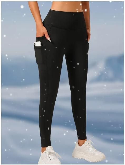 Soft & Comfy Slim Elastic Tights With Side Pockets - Wishlect