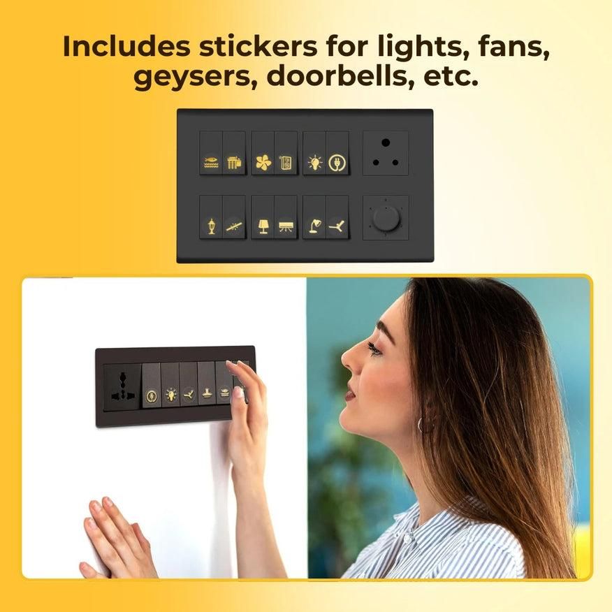 Gold Switch Stickers - Wishlect