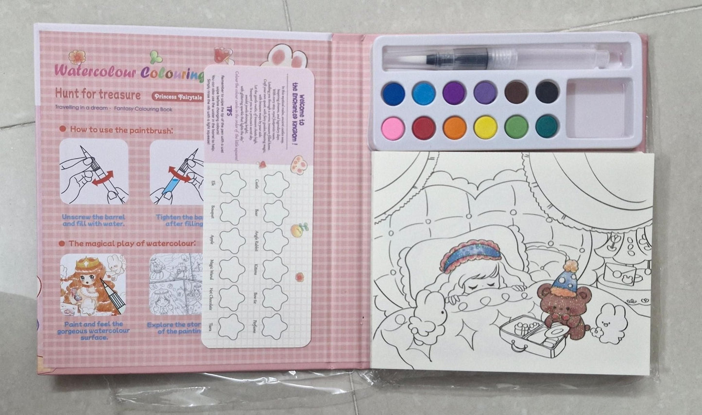 Cartoon Art Coloring Painting Set for Kid's - Wishlect